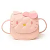 Bolsas para Niñas, Lindos Gatitos de Dibujos Animados, Bolsas Pequeñas de Mano Acolchadas Bordadas con Hilo, Accesorios de Monedas para Niños Bebés, Bolsos Cruzados