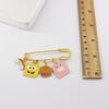 Broche de estrella de Bob Esponja con diseño de hamburguesa arcoíris, aleación antiluz, accesorio para bolso