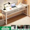 Mesa Longa Dupla para Aluguel Simples, Mesa Retangular para Quarto de Uso Doméstico, Mesa de Estudo e Escrita para Dormitório Estudantil