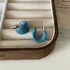 Brincos de gota de óleo feitos à mão brincos femininos brincos verão alta qualidade senso de personalidade simples combinam com tudo nicho temperamento brincos da moda