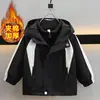 Chaqueta Gruesa 3 en 1 con Forro de Polar para Niños para Otoño e Invierno, Chaqueta Elegante y de Moda para Niños Mayores
