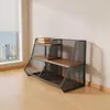 Estante de almacenamiento de escritorio, portavasos y tazas, organizador multicapa para tazas de té, adecuado para sala de estar, cocina, mesa de comedor o encimera