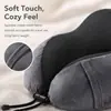 Entrega Direta da Fábrica Almofada de Apoio para Pescoço de Espuma de Memória de Rebound Lento em Formato U, Almofada Portátil para Viagem e Cochilo Camelback, Personalização de Almofada em Formato U