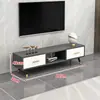 Mueble de TV moderno minimalista nórdico para sala de estar apartamento pequeño mueble de TV y mesa de centro juego muebles simples mueble de suelo lujo ligero
