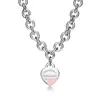 Nuevo Colgante en Forma de Corazón para Abrochar de la Marca T, Varios Estilos de Collares, Modernos y Elegantes, Selección de Influencers Populares, Diseño Clásico, Venta Directa del Fabricante