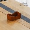 Plato para Escupir Huesos con Veta de Madera Hogareño Mesa de Comedor Pequeño Cuadrado Plato para Escupir Plato de Basura Mesa de Centro de Sala de Estar Semillas de Melón para Snacks Plato de Plástico