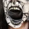 Máscara de Diente Roto Nueva para Halloween 2022, Máscara de Medio Rostro de Diente Aterradora, Máscara de Fiesta Directa de Fábrica