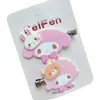 Conjunto de 2 peças Original Fofo Ovelhinha Melody Presilhas de Cabelo Sem Marcas Presilhas para Franja Doce Feminino Presilhas para Cabelos Rebeldes Lateral Crianças