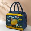 Nova Bolsa de Almoço Portátil Desenho Animado 3D Tridimensional Espessada Folha de Alumínio Grande Capacidade Caixa de Almoço Colorida
