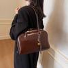 Bolso de Mano Retro de Gran Capacidad para Comercio Exterior para Mujer 2025 Invierno Nuevo Bolso de Axila de Alta Gama Nicho Estilo Occidental Bolso de Hombro
