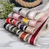Cinta Coreana Doble Color Borde Ancho Grano de Madera Poliéster Algodón Cinturón Accesorios para el Cabello diy Material para Lazos Empaque Accesorios de Ropa Cinta