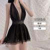 Lingerie Sexy Saia Halter Feminina Provocação na Cama Flertando Roupa Quente de Paixão Pijama Sexy Sem Costas Camisola Que Não Tira