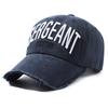 Moda Femenina Transfronteriza Denim para Hombre Borde Crudo Europeo y Americano Lavado Desgastado Versátil Gorra de Béisbol con Visera para el Sol