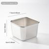 Acero Inoxidable 304 Tapa de Silicona Cocina Hogar Cuadrado Plato para Dips Portátil a Prueba de Fugas Taza Dorada para Salsas con Tapa 180ml