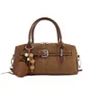 Bolso de almohada vintage estilo coreano, bolso cruzado y de hombro casual de retazos para comercio exterior, bolso de mano de mezclilla texturizada de moda