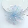 Accesorios para tocado de flores de burbujas de pescado a rayas de malla fresca estilo coreano DIY accesorios semiacabados para ropa y bolsos