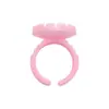 Anillo de copa para pegamento de pestañas de injerto forma de corazón anillo de floración taza de floración pestañas floración bandeja de pegamento fabricantes mayorista