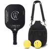 Raquete de Pickleball de Fibra de Carbono T700 Toray Textura de Tecido de Grafite Fosca 16mm de Espessura Competição Fibra de Carbono