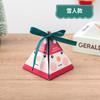 Nova caixa de presente criativa coreana Natal pequena caixa de embalagem de doces dobrável caixa de presente assando caixa de papel triângulo