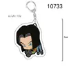 Llavero de Acrílico Transparente con Impresión a Doble Cara Periférico de Anime Dragon Ball Goku Colgante de Regalo Pequeño de Dibujos Animados