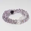 [geleia de pêssego] pulseira natural boliviana de alta qualidade feminina cristal branco uruguaio pulseira da moda atacado