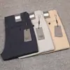 Pantalones casuales de lino puro de alta gama finos de negocios primavera y verano cómodos transpirables de lino corte recto talla grande pantalones para hombre