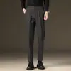 Ropa de Hombre Fengshe / Nueva Colección Primavera/Otoño 2026 Pantalones Casuales para Hombre de Pierna Recta Ajustada Estilo Ligeramente Maduro para Hombre