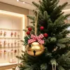 Campana de hierro navideña sonido colgante adorno decoración de árbol de Navidad accesorios de bricolaje accesorios ventana decoraciones navideñas