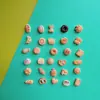 Galletas Mini Manicura, Comida y Juguetes, Accesorios Mixtos de Resina, Pegamento de Crema DIY, Materiales para Joyería de Hebillas de Zapato con Agujero Caseras