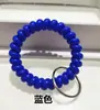 Baño de Sauna Natación Etiqueta Numérica Digital Pulsera Llavero Cable de Teléfono de Plástico Pulsera Elástica