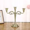 Candelabros Estilo Europeu de Cinco e Três Braços, Luxuoso Restaurante Ocidental Jantar Romântico à Luz de Velas, Decoração de Hotel, Adereços de Casamento, Suportes para Velas