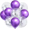 Set de Globos de Cumpleaños, Globos Decorativos para Ceremonia de Inauguración, Paquete de Globos Flotantes para Mesa y Piso, Globos Decorativos Metálicos con Lentejuelas para Escenario