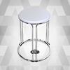 Taburete Redondo de Plástico Grueso Antideslizante de Roble para Hogar Silla de Comedor Simple Moderna Comercial Portavelas Simple de Hierro