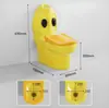 Inodoro Pequeño de Colores para Niños de Guardería Asiento de Inodoro Donald Duck para Baño Columna Integrada de Lavabo para Niños