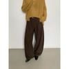 Pantalones de Traje Mmc Dition Pantalones Casuales para Mujer Otoño Nuevo Sueltos Ajustados Rectos Caídos de Tiro Alto Pierna Ancha