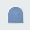 Gorro Unissex Liso de Lã Merino 100% Sem Costura com Borda Enrolada Estilo Slouchy Para Outono/Inverno Feminino Chapéu de Lã que Afina o Rosto