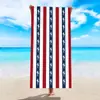 Toalha de Praia Listrada Simples Amazon Microfibra Absorvente Toalha de Banho de Praia Toalha de Praia Listrada Transfronteiriça Personalização