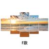 Pintura Suspensa Personalizada de Luxo Pintada por Spray para Sala de Estar, Hotel, Apartamento, Quarto, Mesa de Cabeceira, Decoração de Pôr do Sol na Beira-Mar
