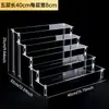 Fabricante de Exhibidores de Escalera de Acrílico, Exhibidores Transparentes de Múltiples Niveles, Estantes de Almacenamiento Hechos a Medida para Figuras, Perfumes y Cosméticos