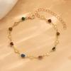 Adornos para el pie de diseño de nicho con forma de corazón de gota de aceite de color estilo playa bohemio transfronterizo europeo y americano para mujer