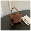 Bolsa de Mão Estampada de Leopardo de Alto Padrão para Comércio Exterior Pequena Bolsa Feminina Nova Estilosa Nicho Bolsa Saco Retro Ins Ombro Único Transversal