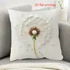 Funda de cojín con flor bordada temu serie flor de primavera funda de almohada para sofá hogar dormitorio