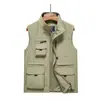 Colete de Lã Impermeável para Exterior Colete Transfronteiriço Roupa Externa Fotografia de Inverno Pesca Colete de Trabalho com Múltiplos Bolsos Personalização Masculina