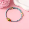 Pulsera Zongzi de Hortensia del Día de Mayo, Nueva Cuerda Roja Tejida a Mano para Niños y Bebés, Pulsera de Cuentas DIY de Alta Calidad