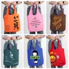 Bolsa colete de lona colorida feita sob medida estilo literário ins bolsa de mão de alta costura moda bolsa de lona customizada