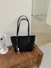 Bolso grande simple para uso diario transfronterizo para mujer, nuevo bolso tote con patrón tejido vintage, bolso de hombro bandolera de gran capacidad