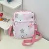 Bolso bandolera de estilo coreano, fresco y lindo, con estampado de estrellas para niñas, perfecto para salir, con un diseño elegante y atractivo, y un compartimento para teléfono de alta calidad