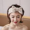 Comercio Exterior Transfronterizo Peluche Lazo para el Cabello Diadema Accesorio para el Cabello Felpa de Coral Lavado y Maquillaje Lindo Lazo Diadema