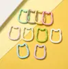 Colgantes de llavero de cuentas variadas, anillas de resorte de macarrón, accesorios para joyería DIY, anillas abiertas, materiales para colgantes de bolso