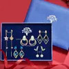 Aretes de Plata de Ley S925 en Caja de Regalo con Acabado de Alta Gama, Aretes Largos con Flecos de Plata de Ley y Perla, Regalo de Cumpleaños para Niñas